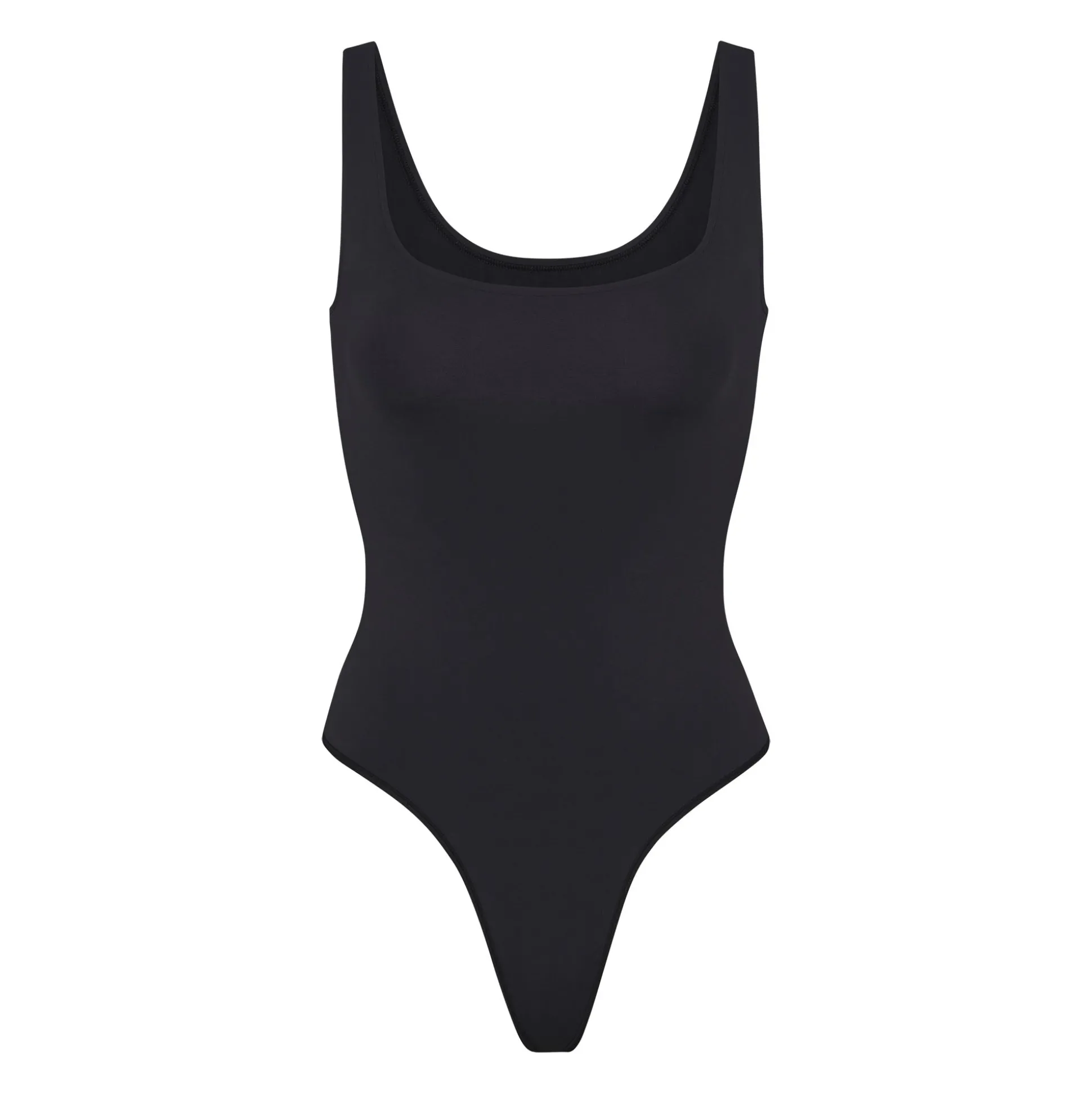 SOFT SMOOTHING SEAMLESS THONG BODYSUIT | ONYX