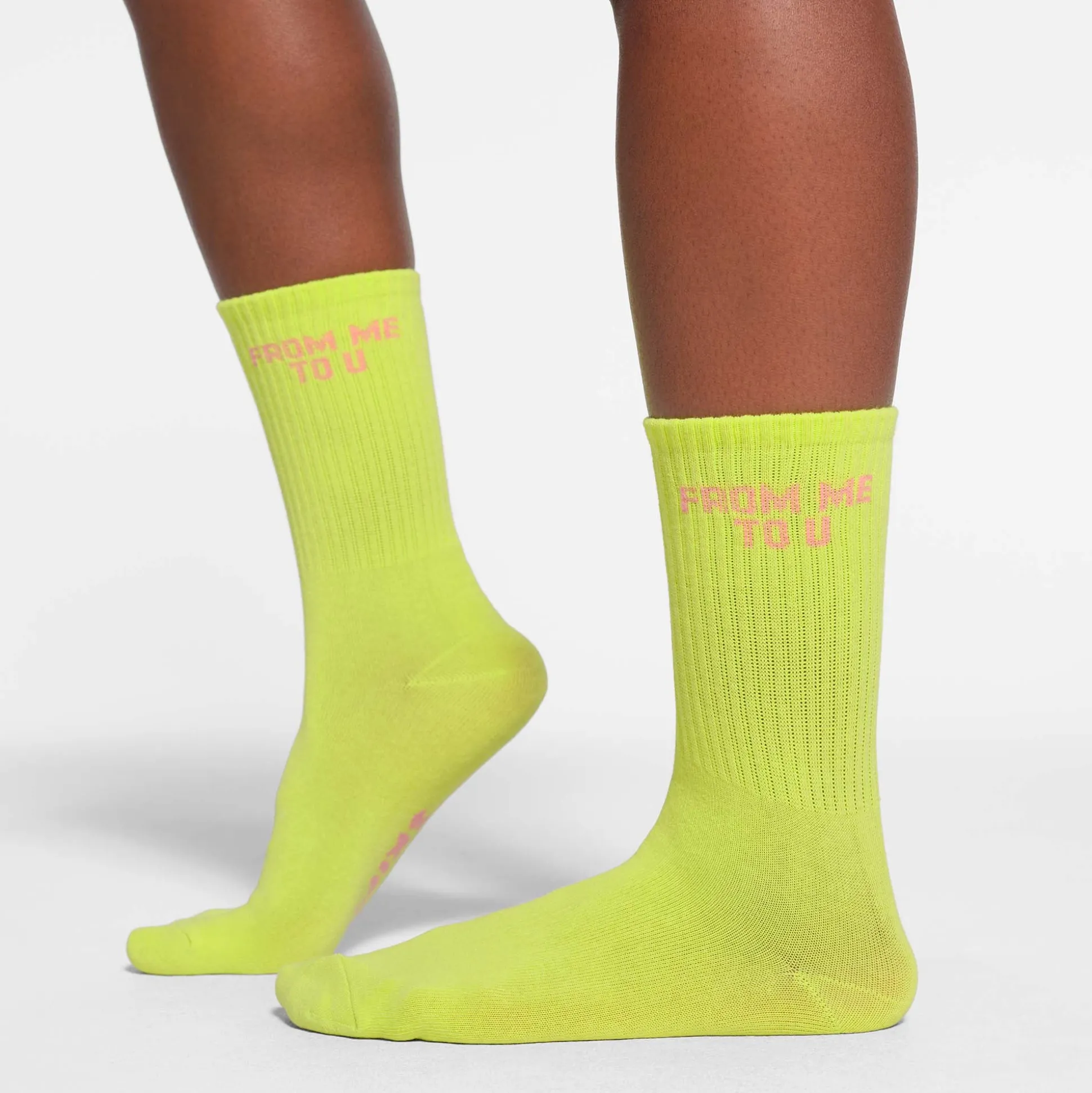 SPORT CREW SOCK 5-PACK | DAFFODIL BABY PINK MULTI