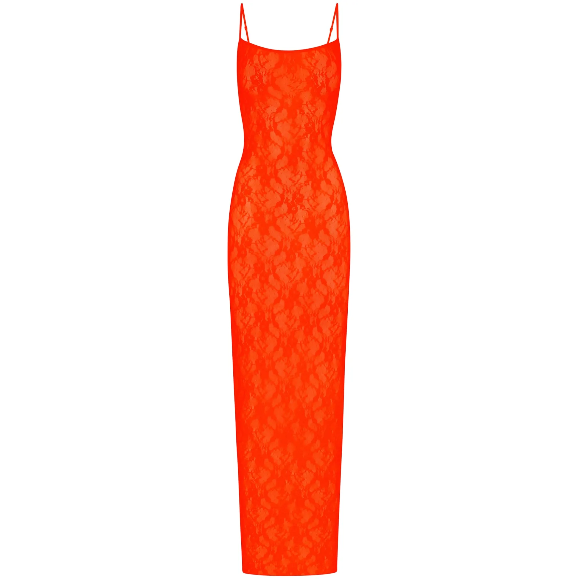 STRETCH LACE CAMI LONG DRESS | SUNSET