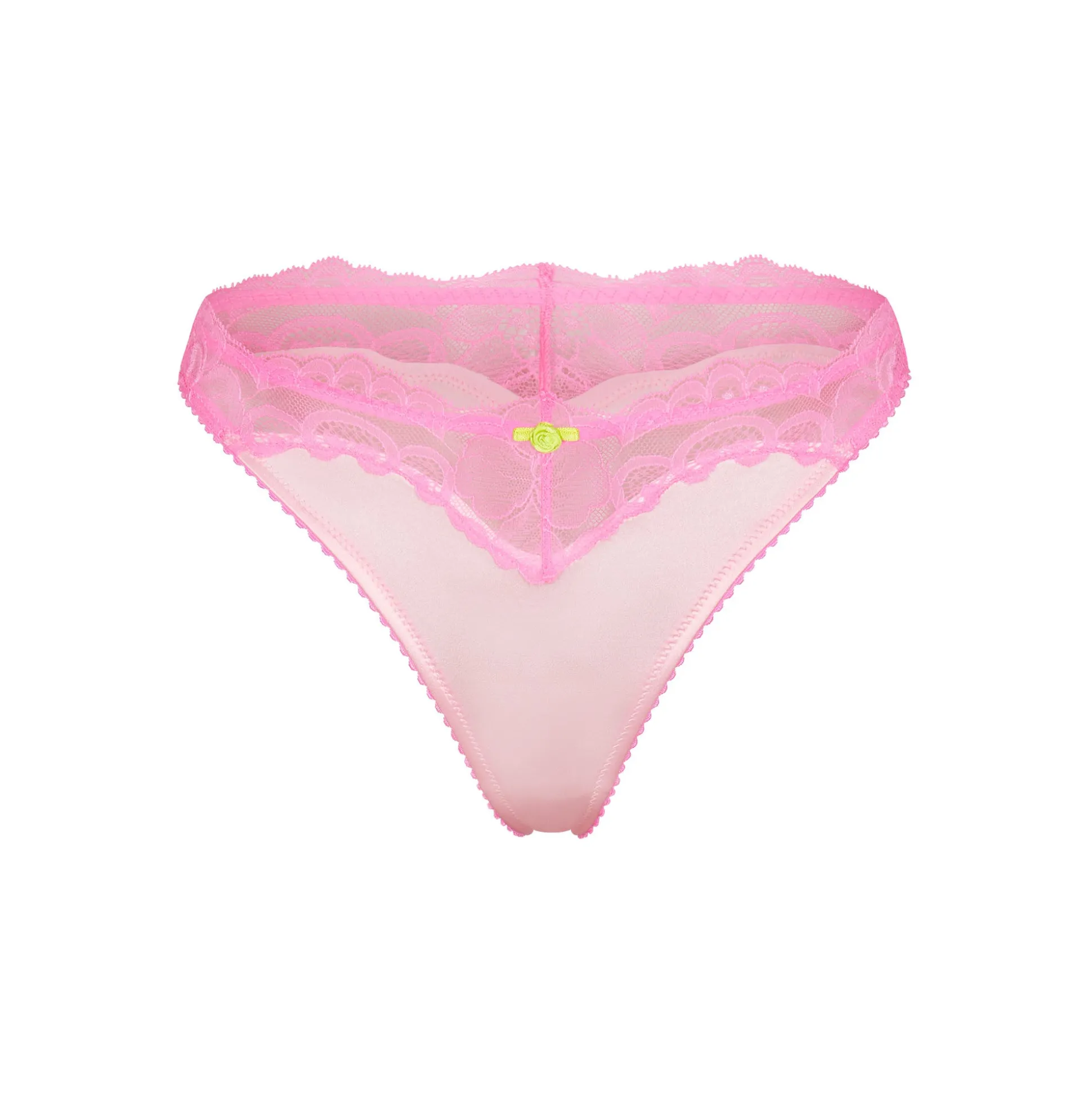 STRETCH SATIN LACE BIKINI | CHERRY BLOSSOM
