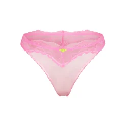STRETCH SATIN LACE BIKINI | CHERRY BLOSSOM