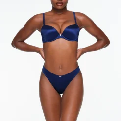 STRETCH SATIN PUSH-UP BRA | NEPTUNE