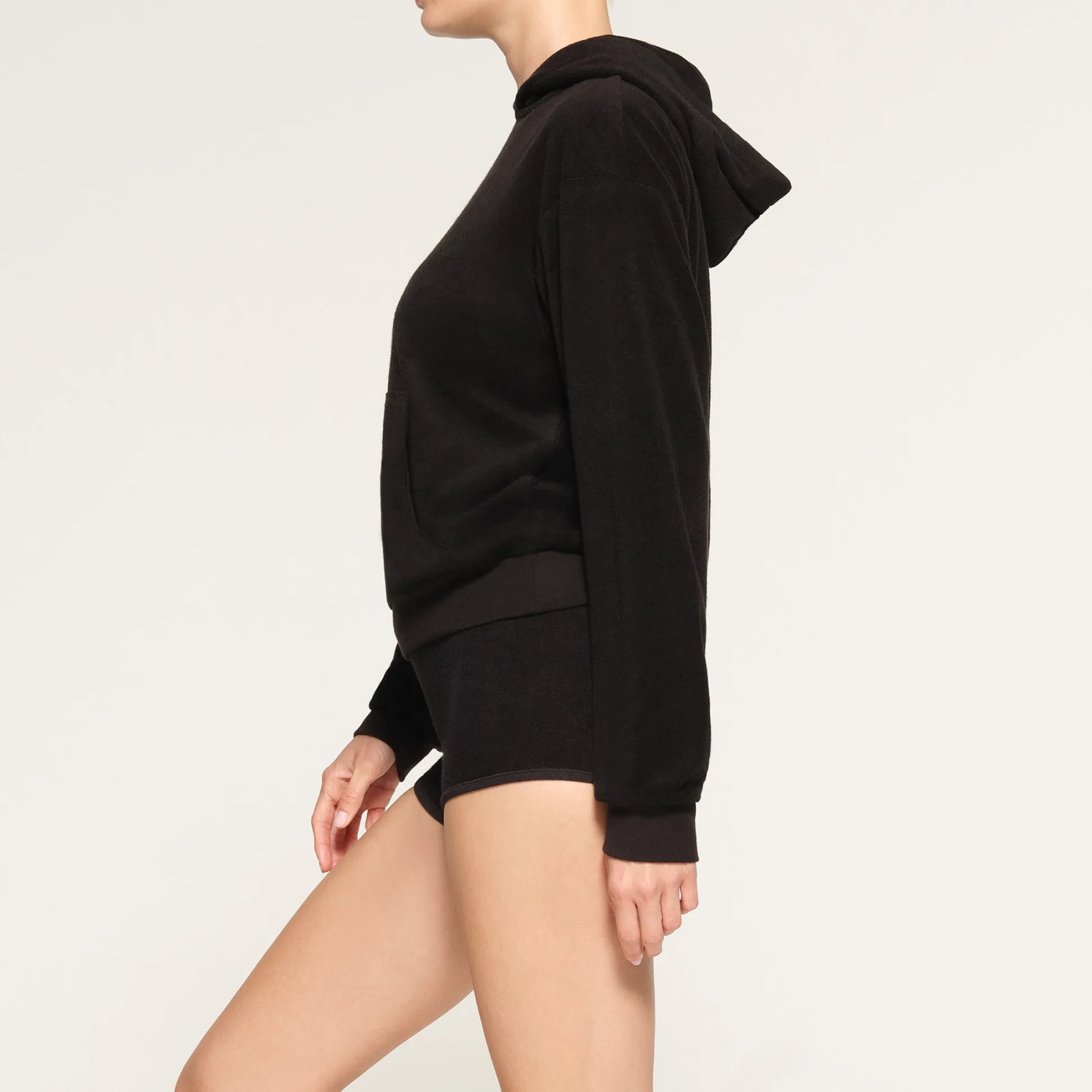 TERRY LOUNGE HOODIE | ONYX