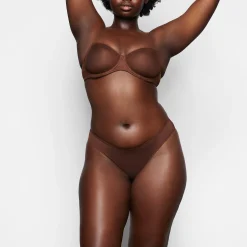 ULTRA FINE MESH BIKINI | MAHOGANY