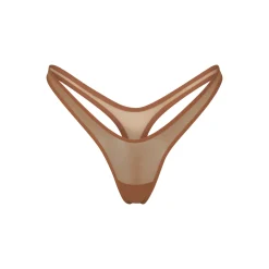 ULTRA FINE MESH MICRO DIPPED THONG | BRONZE