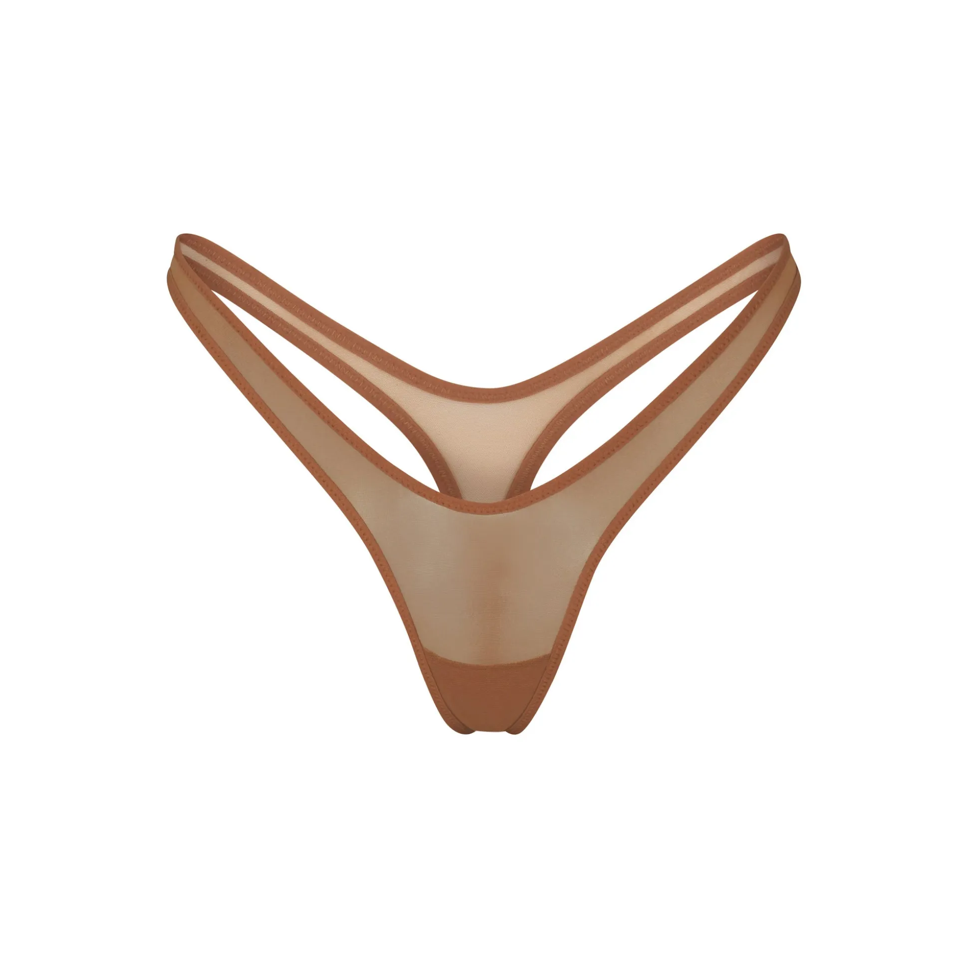 ULTRA FINE MESH MICRO DIPPED THONG | BRONZE