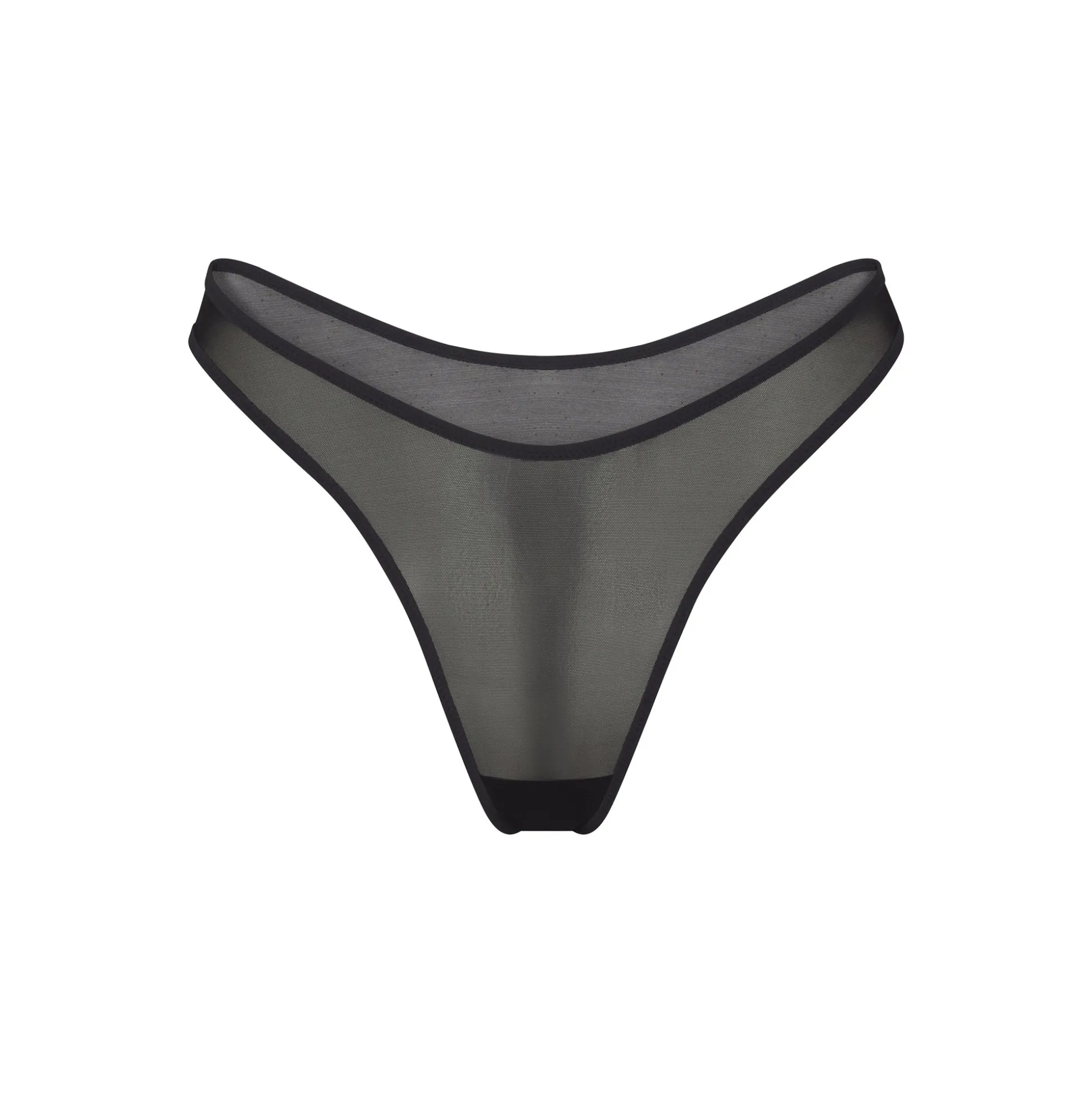 ULTRA FINE MESH THONG | ONYX