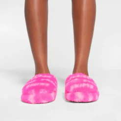 VALENTINE'S LOGO SLIPPER | NEON PINK LOGO