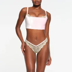 VELVET LACE CORSET | CHERRY BLOSSOM