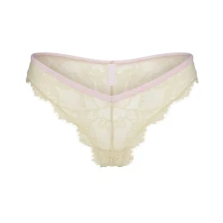 VELVET LACE DIPPED THONG | CHERRY BLOSSOM