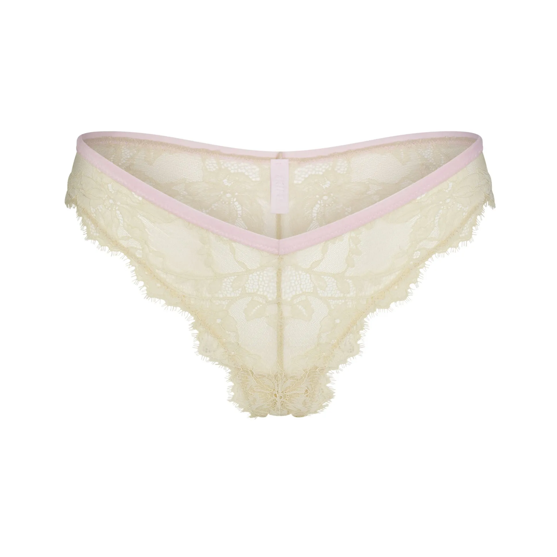 VELVET LACE DIPPED THONG | CHERRY BLOSSOM