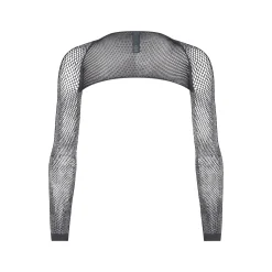 WARP KNIT COVER UP SHRUG | GUNMETAL
