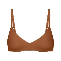 WIRELESS FORM PUSH-UP PLUNGE BRA | BRONZE