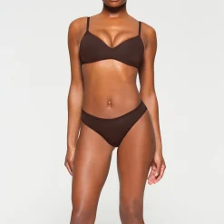 WIRELESS FORM PUSH-UP PLUNGE BRA | ESPRESSO
