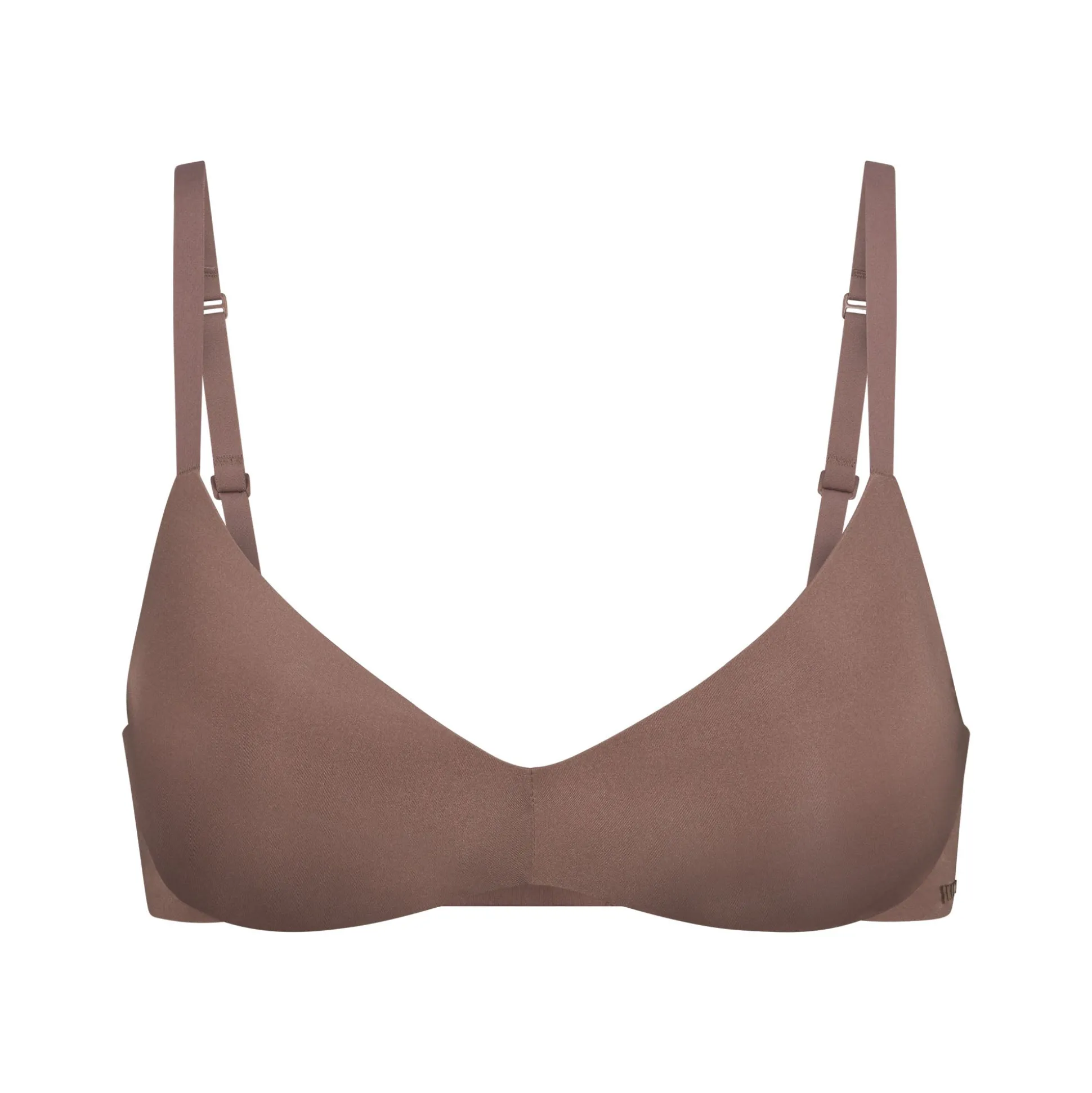 WIRELESS FORM PUSH-UP PLUNGE BRA | UMBER